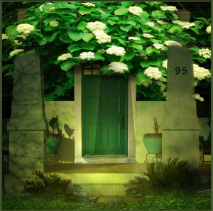 Green door house