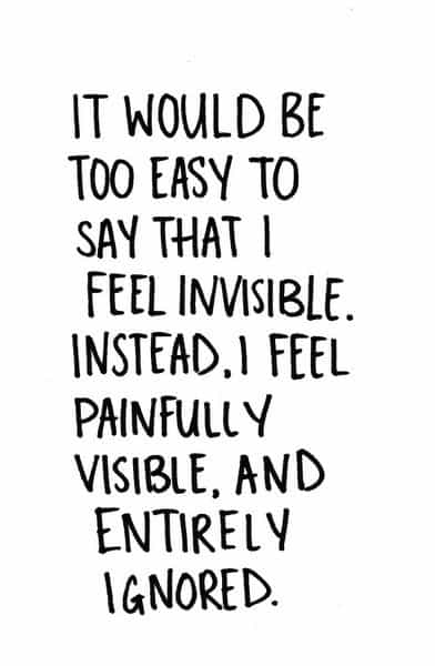 Feeling Invisible - Sally Abrahms