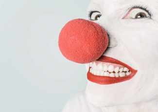 red nosed clown