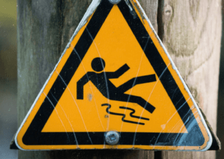 slipping hazard sign