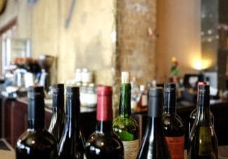 wine bottles