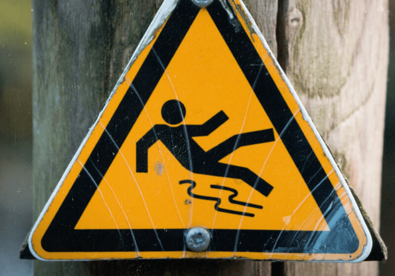 slipping hazard sign